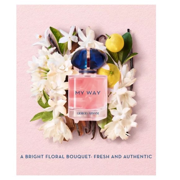 Giorgio Armani My Way EDP, Orange Blossom, Cedarwood, NEW - Mini 0.24 oz. 7 ml. - Picture 4 of 8